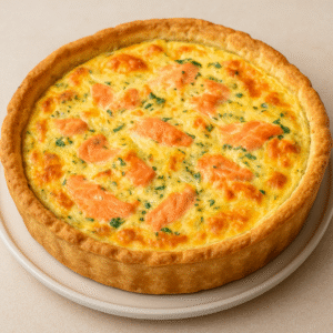 Quiche fondante au saumon